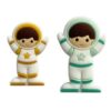 Contas astronauta em silicone