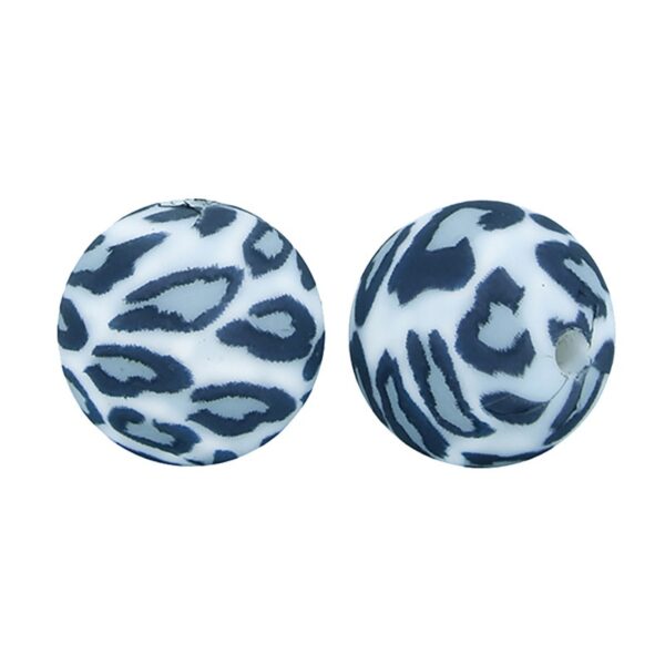 Bola silicone de Leopardo 15mm,