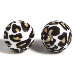 Bola silicone de 15mm, Leopardo tricolor